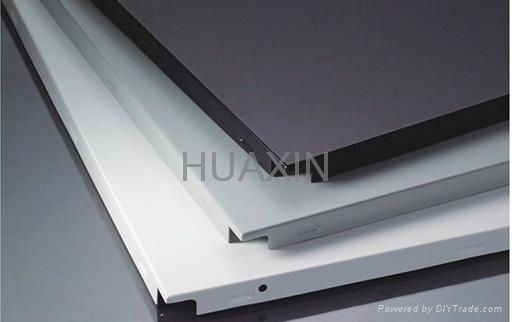 Clip in aluminum ceiling panels