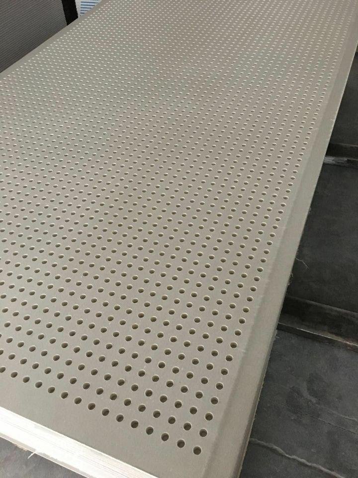 Acoustic perforated plasterboard-round hole 4