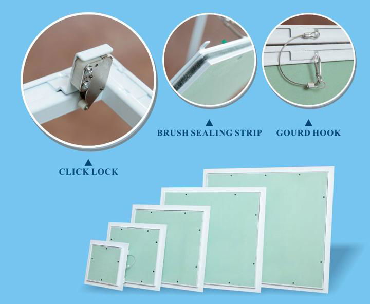 Access doors for ceiling repair work with waterproof gypsum board inside 4