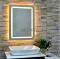 Mgonz led lighting anti-fog bathroom mirror square mirror 1