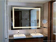 Mgonz belt led lighting anti-fog bathroom mirror wall-mounted