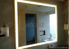 Mgonz belt led lighting anti-fog bathroom mirror