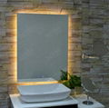 MGONZ anti-fog bathroom mirror with LED