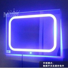 MGONZ LED lights anti fog  bathroom mirror 