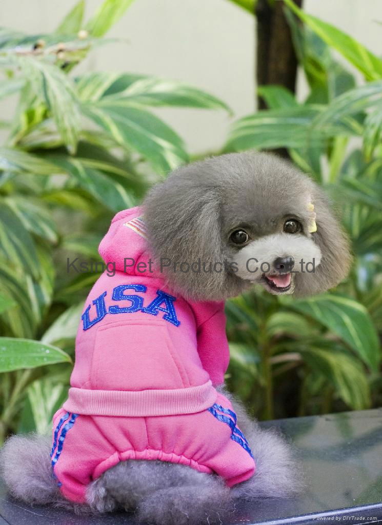 USA four-legs tracksuit dog clothing 3