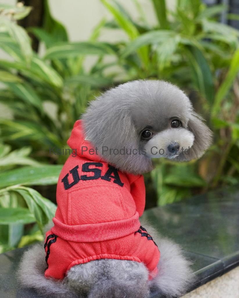 USA four-legs tracksuit dog clothing 4
