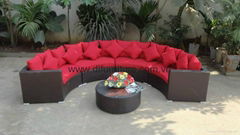 Aluminum Rattan Chairs and Table Sets