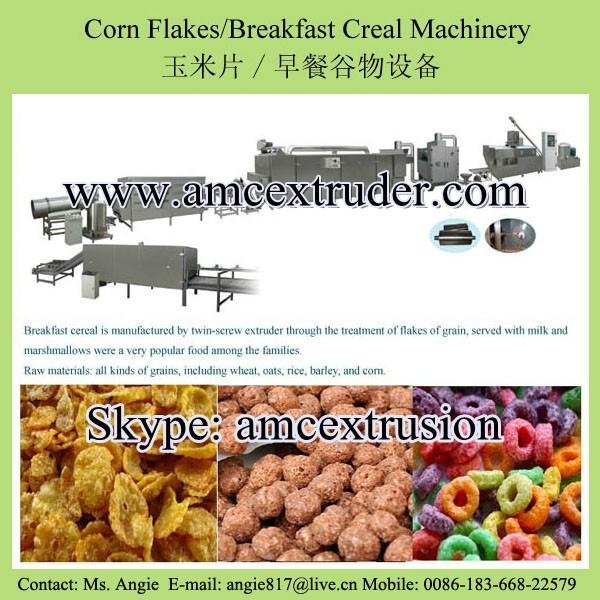 Corn flakes breakfast cereal makiing machine