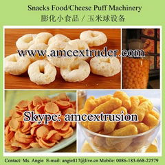 Puffed snacks food making machine