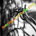 Galvanized chain link fence top barbed wire 
