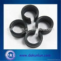 Slotted Nylon/POM/PPO/PEEK black bushing