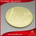 2015  custom made  metal  plated souvenir gold  coin  4