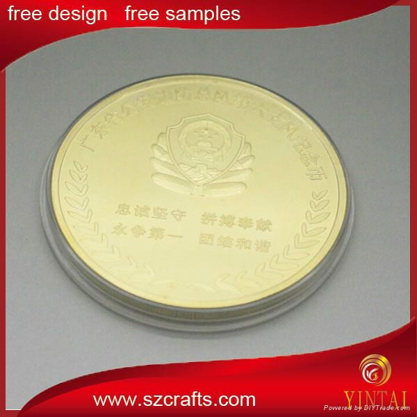 2015  custom made  metal  plated souvenir gold  coin  3