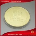 2015  custom made  metal  plated souvenir gold  coin  3