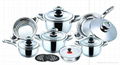 16pcs stainless steel cookware set