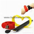 bracelet wristband USB flash drives with OEM logo print 4