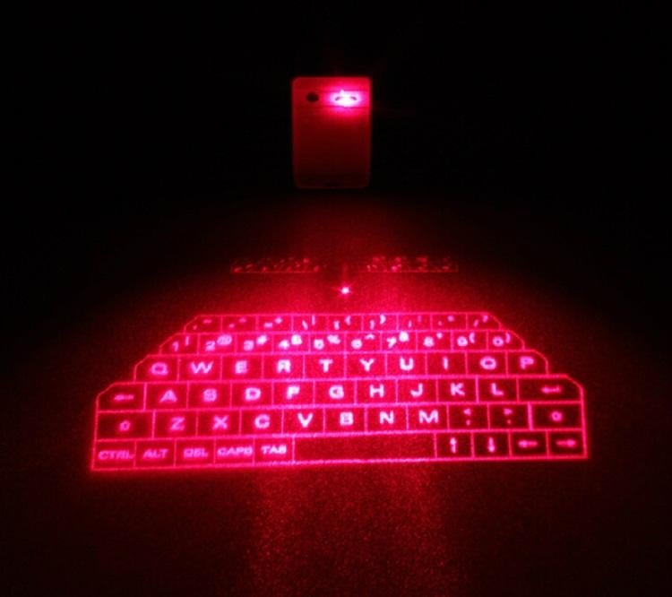 2015 new products mini wireless bluetooth virtual projection laser keyboard
