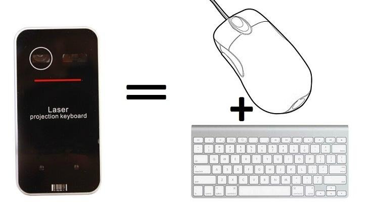 鼠標功能最新迷你藍牙多功能激光鍵盤 2