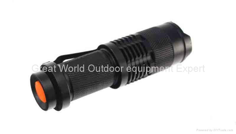 Small Handheld Flashlight Torches XR-E R2 14500 Battery 1