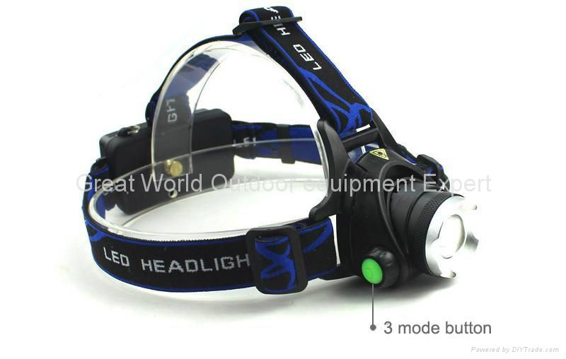 Hot CREE XM-L T6 Headlamp Lighting 1100 Lumens 5