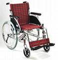 Deluxe Aluminum Wheelchair (Red checker