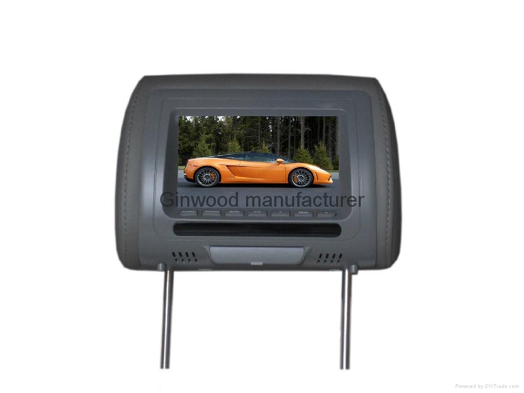 7 inch headrest car monitor dvd  3