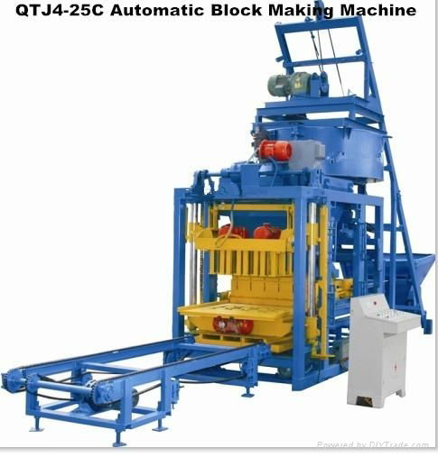 2014 new China QTJ4-25C hydraulic block making machine