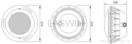 waterproof LED underwater pool light with niche  4