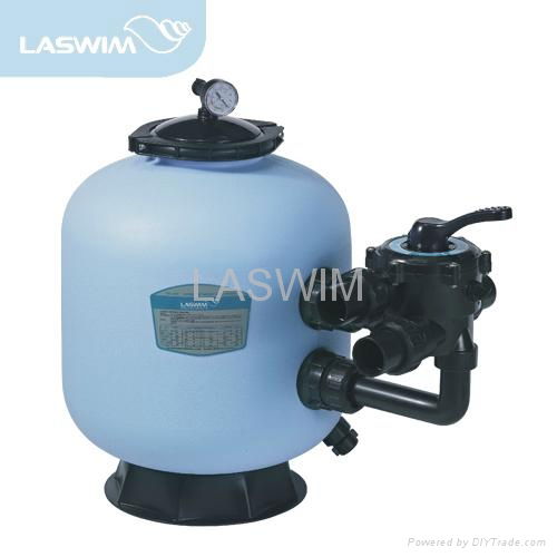 Plastic side mount sand filter