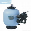 Plastic side mount sand filter 1