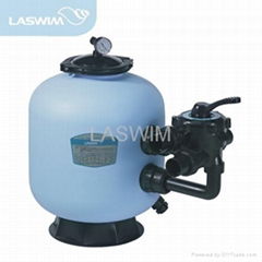 Plastic side mount sand filter