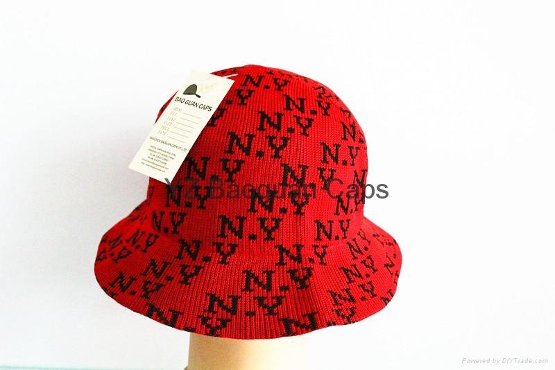 2014 Popular Red NY Letter Knitted Hat 4