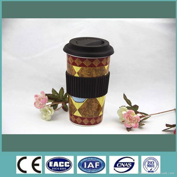 18oz stoneware coffee mug with decal 
