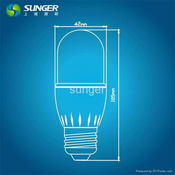 T45 5W LED bulb light E27base with CE and Rohs in fanctory