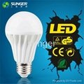 2014 SUNGER new A60 E27 7W LED bulb light with CE Certification 2