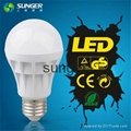 E27 5w led bulb 2700-6500k have CE TUV 320-350LM Sell well  2
