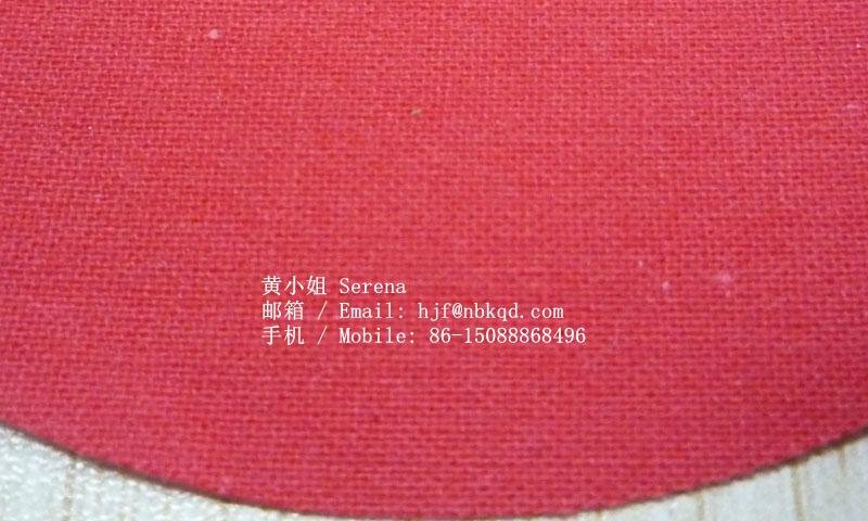 0.5mm紅色PVC貼合棉布充氣浮帶面料 3