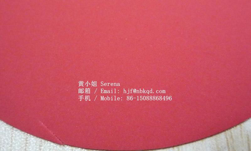 0.5mm紅色PVC貼合棉布充氣浮帶面料 4