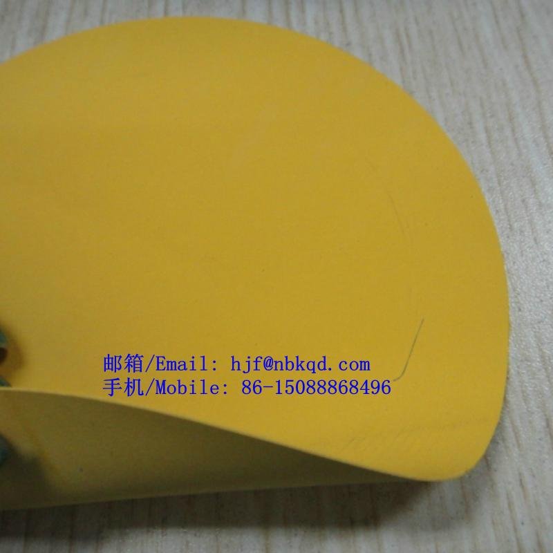 黃色阻燃橡膠防化服面料0.45mm