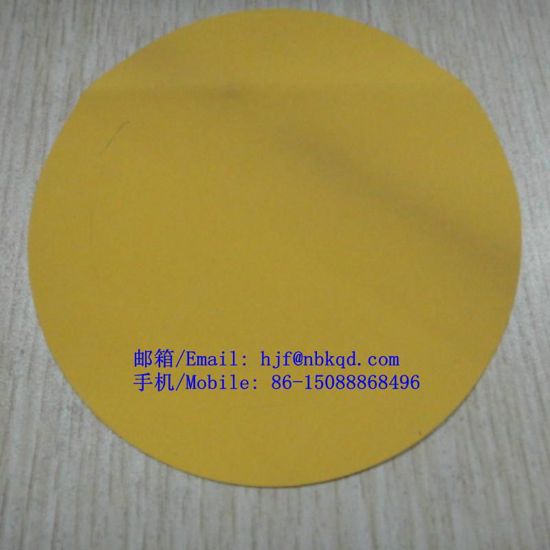 黃色阻燃橡膠防化服面料0.45mm 2