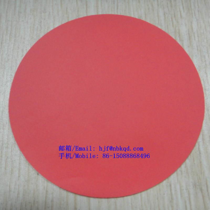 0.5mm紅色阻燃耐酸碱PVC防化服面料 3