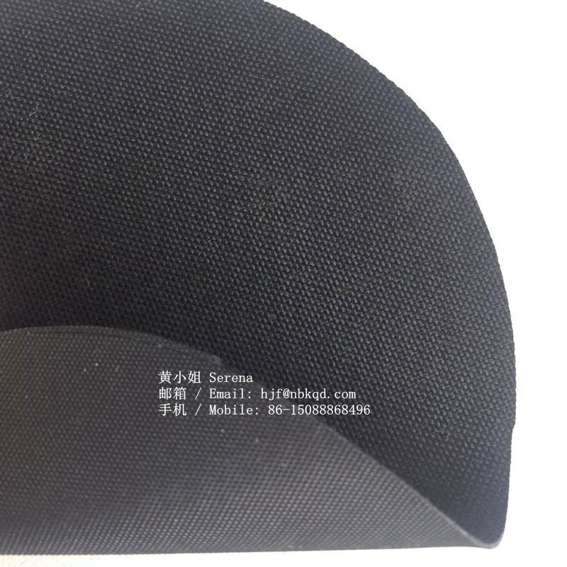 Black Hypalon Coated Cordura Fabric 500D 4