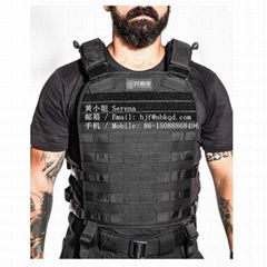 Non Slip Black Hypalon Fabric for Police