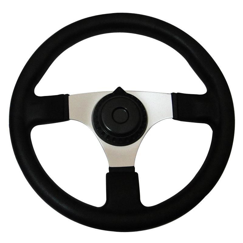 320mm Steering Wheel with Leather Cover Aluminum Frame Car Tunning Accessories R 3
