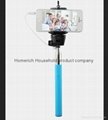 3.5mm Audio Wired Hand Hold Monopod for Android and ISO System with Retail Box 2