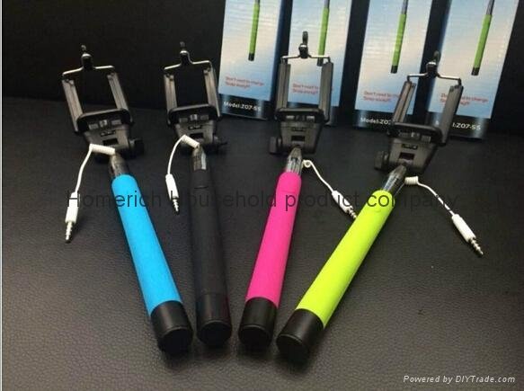 3.5mm Audio Wired Hand Hold Monopod for Android and ISO System with Retail Box 4