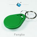 High quality HF S50/F08 printable RFID keyfob tags 1