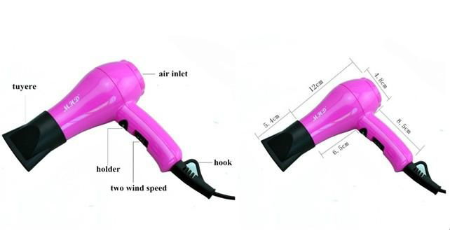 Super wholesale mini travel hair dryer 5