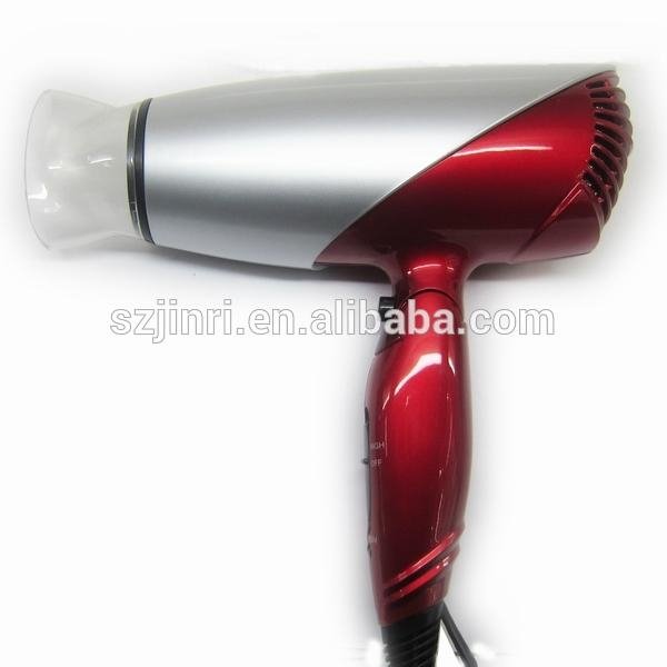 Foldable dual voltage hair dryer with diffuser 5