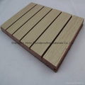 grooved wooden sound insulation board 1